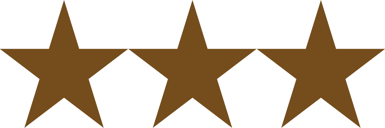 3 estrelas